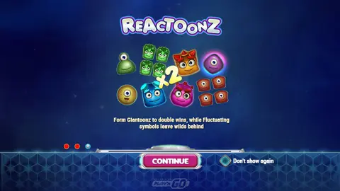 Reactoonz slot at Funzybets Casino